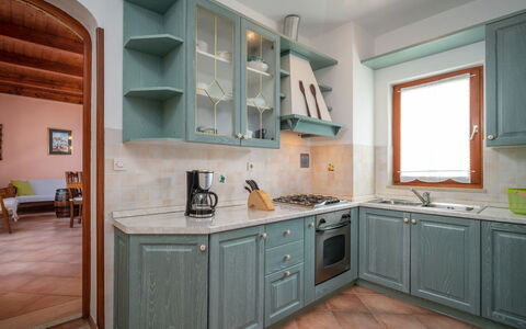 Lupetina: Countertop, Cabinetry, Furniture, Sink, Kitchen Sink, Kitchen, Tap, Azure, Drawer, Wood