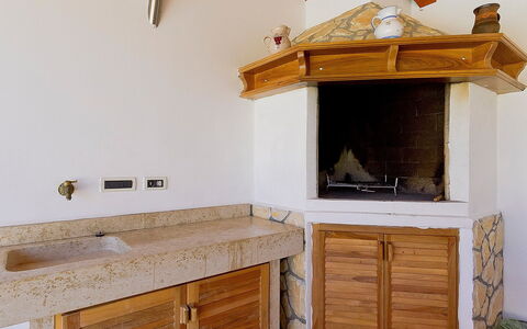 Lucija: Room, Property, Furniture, Countertop, Cabinetry, Kitchen, House, Hardwood, Interior Design, Building