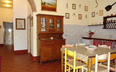 Podere la Torre 56.1: Room, Property, Building, Furniture, Interior Design, House, Real Estate, Table, Kitchen, Floor