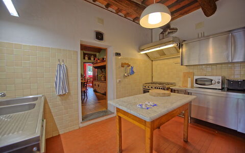 Villa Lorenza: Room, Property, Building, Furniture, Kitchen, Countertop, Interior Design, House, Floor, Cabinetry