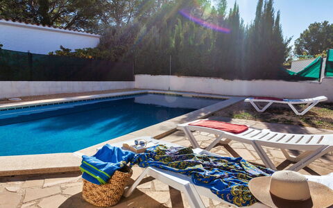 Villa Santa Marta Iv: Water, Property, Plant, Swimming Pool, Sky, Azure, Shade, Tree, Outdoor Furniture, Wood