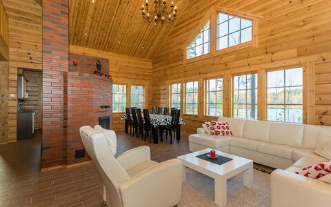 Lokinsiipi: Interior Design, Wood, Flooring, Ceiling, Furniture, Floor, Home, Living Room, Wood Flooring, Room