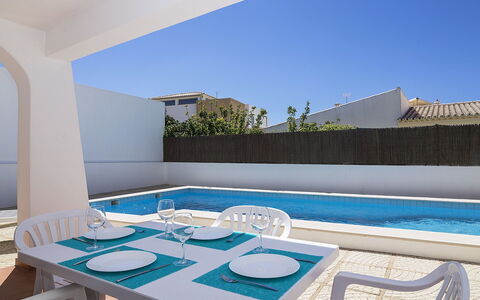 Galé 600M from the Beach: Property, Azure, Building, Swimming Pool, Rectangle, Interior Design, Shade, Sky, Condominium, Tableware