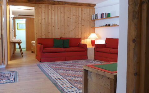 Chesa Frizzoni: Furniture, Comfort, Wood, Couch, Interior Design, Flooring, Floor, Wall, Living Room, Hardwood