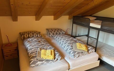 Am Gilsbach: Bedroom, Furniture, Interior Design, Bed, Floor, Bedding, Bed Sheet, Bed Frame, Linens, Pillow