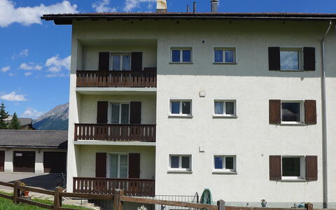 Chesa Vuorcha: Sky, Building, Window, Plant, Cloud, Land Lot, House, Wood, Urban Design, Real Estate