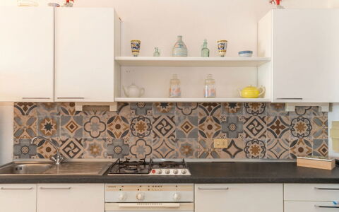 Sa Casitta: Tile, Kitchen, Paint, Design, Cabinetry, Mosaic, Wallpaper
