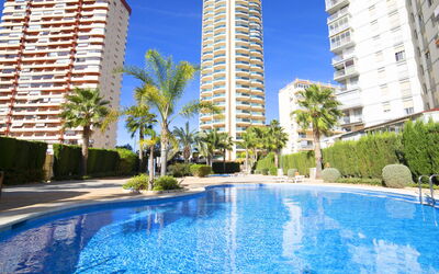 Calpe Calp 315: Water, Sky, Property, Blue, Swimming Pool, Azure, Building, Shade, Composite Material, Leisure