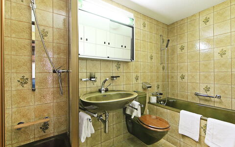Zermatt 654: Mirror, Tap, Plumbing Fixture, Sink, Property, Bathroom Sink, Bathroom, Purple, Building, Architecture