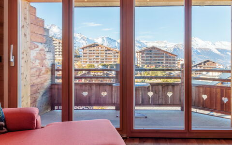 Nendaz 657: Wood, Interior Design, Apartment, Balcony, Wood Stain, Hardwood, Ceiling, Plank, Varnish, Design