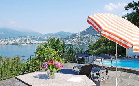 Ursula: Water, Sky, Table, Flower, Furniture, Property, Cloud, Mountain, Flowerpot, Azure