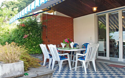 Ursula: Plant, Flower, Table, Property, Furniture, Flowerpot, Chair, Blue, Building, Outdoor Table