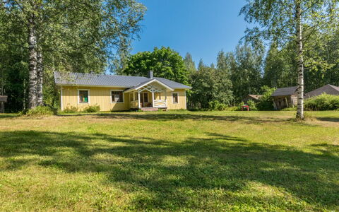 Rauhalinna: Cottage, House, Home, Garden Buildings, Siding, Log Cabin, Farmhouse, Estate, Shed, Yard