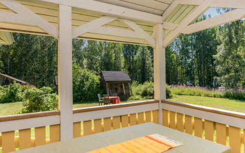 Rauhalinna: Cottage, House, Home, Garden Buildings, Siding, Log Cabin, Farmhouse, Estate, Shed, Yard