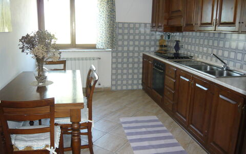 Le Querce Di Campocane: Room, Furniture, Property, Countertop, Floor, Kitchen, Cabinetry, Building, Interior Design, Tile