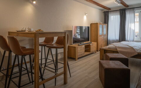 Morthey 3: Furniture, Picture Frame, Wood, Table, Interior Design, Window, Flooring, Building, Curtain, Floor