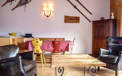 Ovronnaz 505: Furniture, Building, Property, Table, Chair, Wood, Comfort, Lighting, Interior Design, Decoration