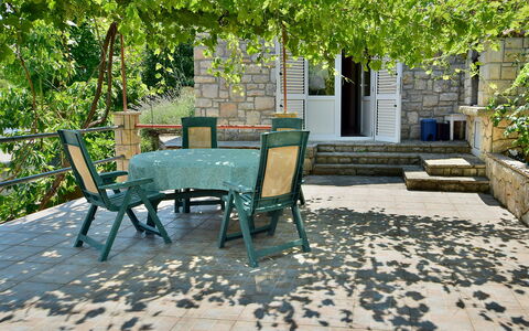 Ratimir: Plant, Property, Furniture, Building, Table, Window, Road Surface, Shade, Outdoor Furniture, Chair
