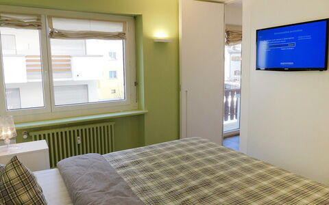 Chesa la Soliva: Property, Furniture, Building, Window, Comfort, Blue, Textile, Wood, Interior Design