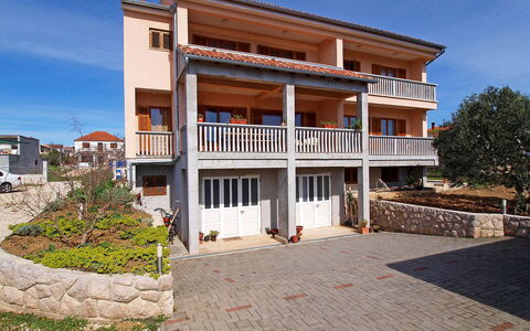 Pakoštane Drage 101: Plant, Sky, Building, Window, Door, Tree, House, Wood, Residential Area, Urban Design