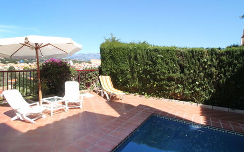 Mar Y Montaña: Water, Sky, Plant, Outdoor Furniture, Chair, Swimming Pool, Residential Area, Shade, Leisure, Landscape