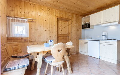 Superior #801 5 P mit Galerie 160.17: Furniture, Property, Cabinetry, Window, Table, Wood, Kitchen, Interior Design, Drawer, Floor
