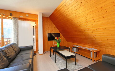 Anémone 2 16: Furniture, Property, Building, Comfort, Couch, Table, Wood, Orange, Architecture, Interior Design