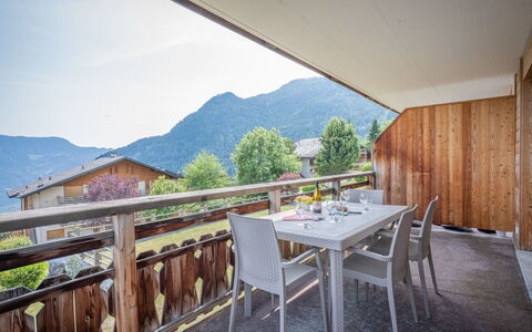 Ovronnaz 800: Sky, Building, Property, Table, Plant, Mountain, Wood, Interior Design, House, Tree
