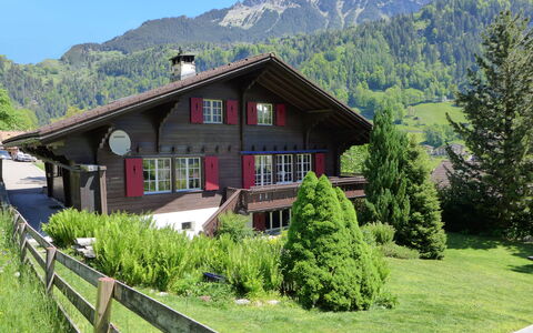Chalet am Schärm: Plant, Sky, Mountain, Property, Building, Window, Tree, Natural Landscape, House, Land Lot