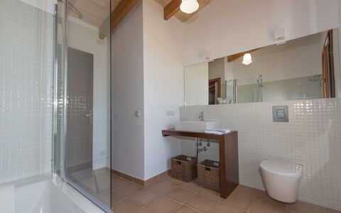 Cas Ciutada: Bathroom, Property, Room, Building, Interior Design, Real Estate, House, Tile, Architecture, Floor