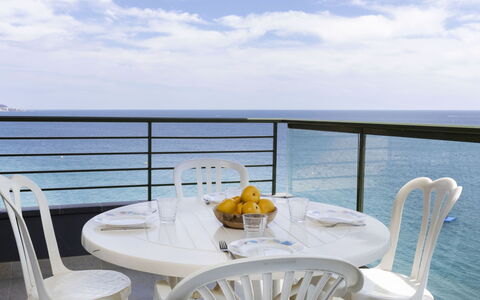Playa de Aro 230: Sky, Cloud, Water, Furniture, Chair, Table, Outdoor Furniture, Interior Design, Shade, Watercraft