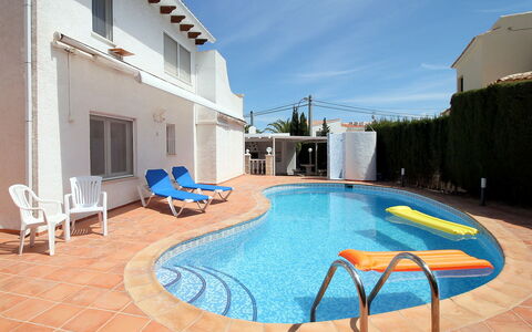 Leon: Water, Sky, Property, Building, Swimming Pool, Azure, Chair, Shade, Outdoor Furniture, Interior Design