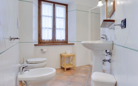 La Fenice: Bathroom, Property, Room, Interior Design, Plumbing Fixture, Tile, Floor, Wall, Building, Architecture