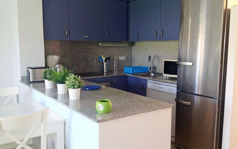 Michele: Cabinetry, Countertop, Furniture, Kitchen Sink, Sink, Table, Plant, Building, Chair, Kitchen Stove