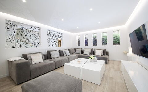 Prestige: Picture Frame, Couch, Furniture, Property, Comfort, Interior Design, Living Room, House, Building, Table