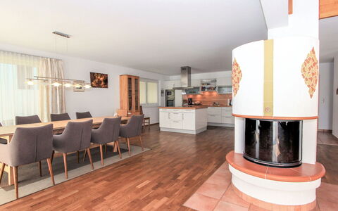 Linnehan: Furniture, Wood, Chair, Lighting, Interior Design, Hall, Living Room, Floor, Flooring, Kitchen