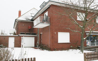 Norddeich 805: Home, House, Property, Residential Area, Snow, Winter, Building, Siding, Real Estate, Architecture