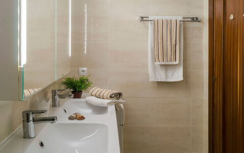 Puerto Paraíso: Plumbing Fixture, Tap, Sink, Bathroom Sink, Bathroom, Plant, Building, Rectangle, Interior Design