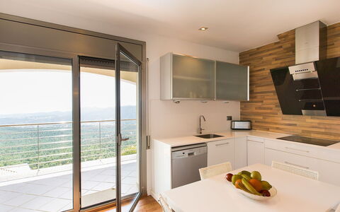 Amalia: Building, Cabinetry, Furniture, Countertop, Wood, Kitchen Appliance, Kitchen, Kitchen Stove, Floor