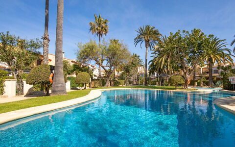 El Arenal: Water, Plant, Sky, Daytime, Property, Swimming Pool, Blue, Nature, Azure, Tree