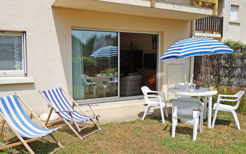 Carnac 110: Furniture, Plant, Chair, Building, Shade, Window, Outdoor Furniture, Yellow, Grass, Real Estate