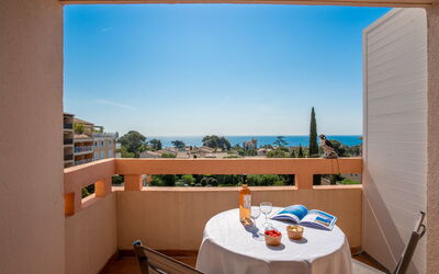 Saint Aygulf 122: Table, Sky, Building, Property, Furniture, Azure, Chair, Interior Design, Shade, Tableware