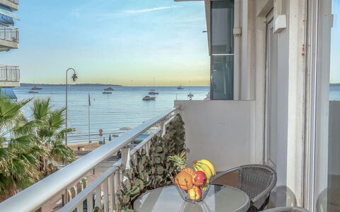 Cannes 548: Sky, Water, Property, Table, Building, Cloud, Chair, Azure, Plant, Seaside Resort