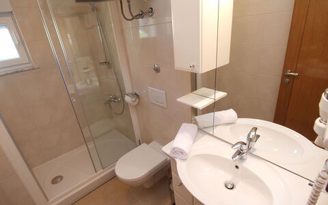 Pirovac 100: Mirror, Tap, Bathroom Sink, Sink, Plumbing Fixture, Property, Bathroom, Interior Design, Toilet Seat