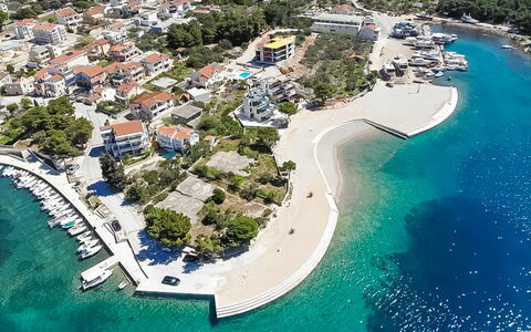 Vodice Tribunj 124: Water, Sky, Cloud, Water Resources, Azure, Tree, Natural Landscape, Beach, Coastal And Oceanic Landforms, Plant