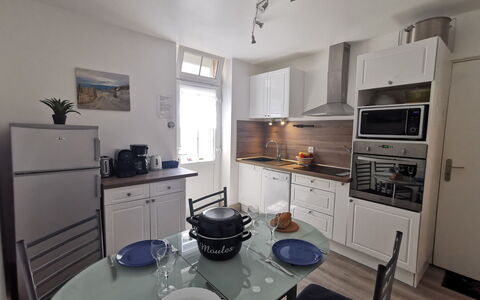 La Licorne: Cabinetry, Property, Table, Furniture, Countertop, Interior Design, Drawer, Chair, Floor, Flooring