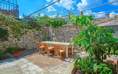 Pula Vodnjan 103: Cloud, Plant, Sky, Furniture, Table, Outdoor Table, Flowerpot, Outdoor Furniture, Road Surface, Chair