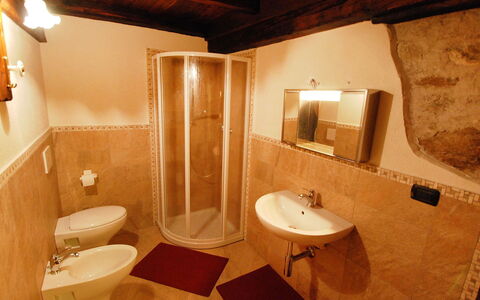 Fenis 100: Mirror, Brown, Tap, Sink, Plumbing Fixture, Property, Bathroom Sink, Building, Bathroom, Wood