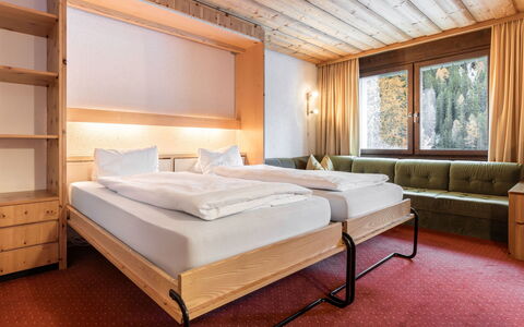Atlantis Apartments by Mein Samnaun – Mo: Wood Stain, Hardwood, Bed, Curtain, Bedroom, Hotel, Bed Frame, Eco Hotel