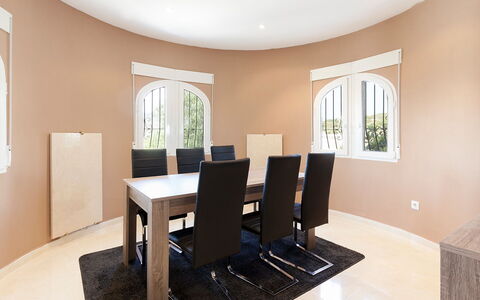 Capi: Room, Property, Furniture, Interior Design, Dining Room, Ceiling, Building, Table, Floor, House